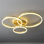 Lustra LED Betul Gold Circle cu telecomanda, 16060 lm , SMD Led, Auriu