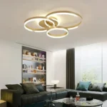 Lustra LED Betul Gold Circle cu telecomanda, 16060 lm , SMD Led, Auriu - imagine 2