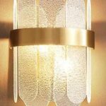 Aplică perete Cilindrică Cristal ,30 W, Auriu