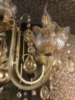 Candelabru Vintage ,5 Surse de lumina, Auriu - imagine 3
