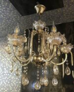 Candelabru Vintage ,5 Surse de lumina, Auriu