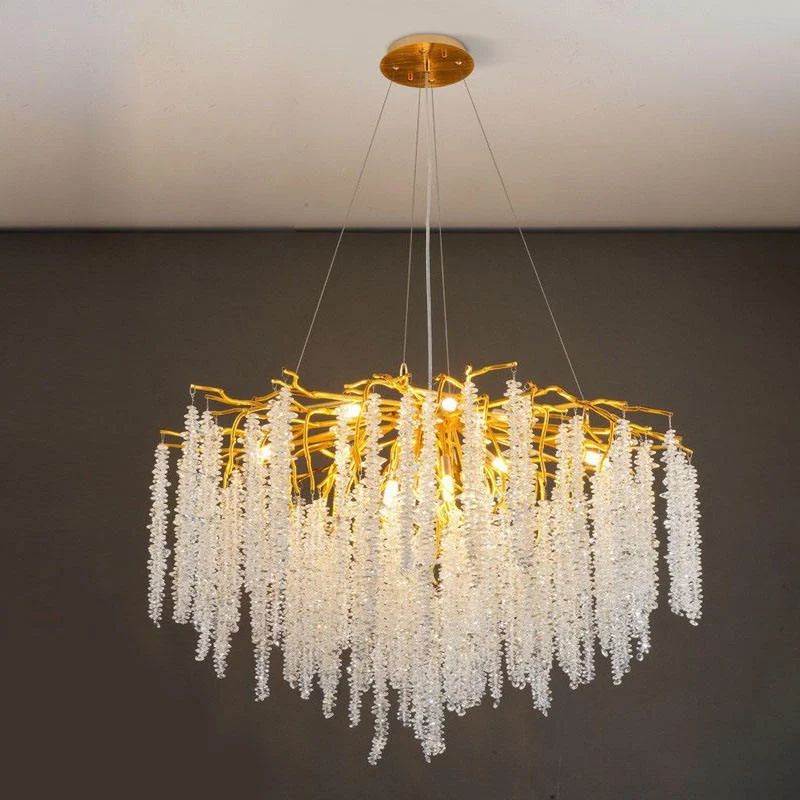 candelabru-led-cristal-elit-s-evea-s-gold-80-cm~4463 Candelabru Cristal LED , G9, 60 cm, Auriu - imagine 1