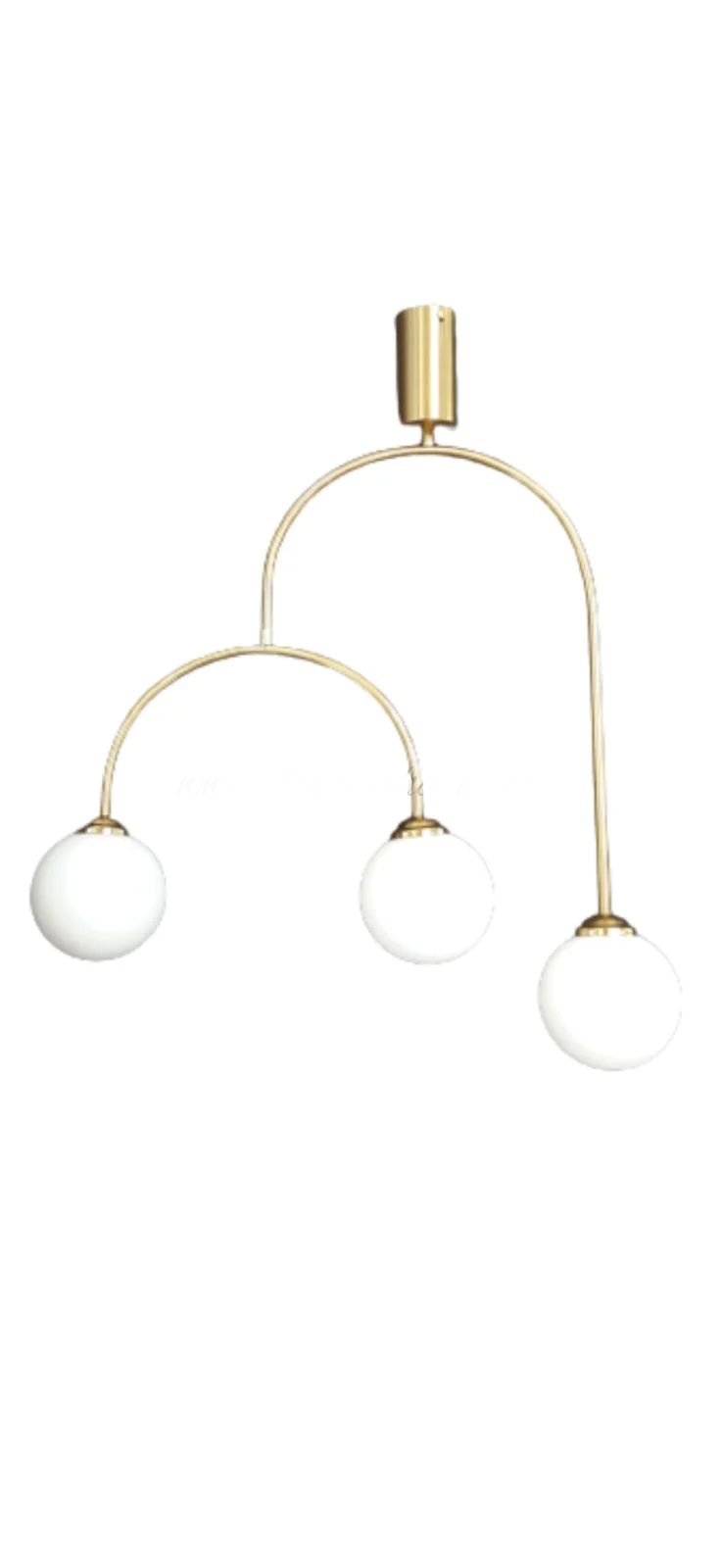 lustra-9227-3-gd-cu-led-inclus-063760 Lustra Moderna cu 3 abajururi , G9 , Auriu - imagine 1