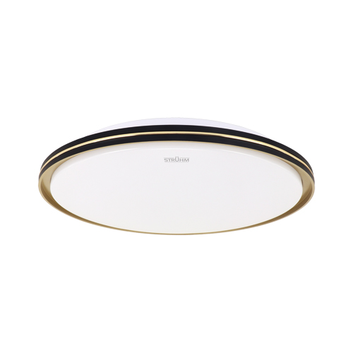 04570 Plafoniera led cu ramă aurie, FIESTA LED C, 42 cm ,24 W, Negru/Auriu - imagine 1