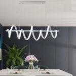 Lustră suspendată cu LED, Spiralo, SMD Led, Alb - imagine 2