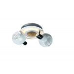 Plafonieră Led 3D , Metal, 2 x E14 , Diametru 25 cm , Alb - imagine 2