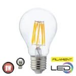 Bec Led Horoz Electric , Filament Globe 8 ,E27 ,8W, 850 lm, 4200 k, Lumina Caldă