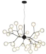 Candelabru Led Model Sputnik Firefly ,27 led-uri, Lumina rece , Negru - imagine 3