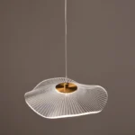 Pendul Led Modern tip Meduză, 1 corpuri de iluminat , Acril, Transparent