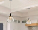 Pendul Crystal Glow transparent cu design minimalist, sticlă, 1 x E27 - imagine 5
