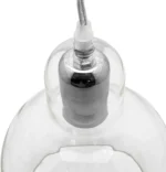 Pendul Crystal Glow transparent cu design minimalist, sticlă, 1 x E27 - imagine 2