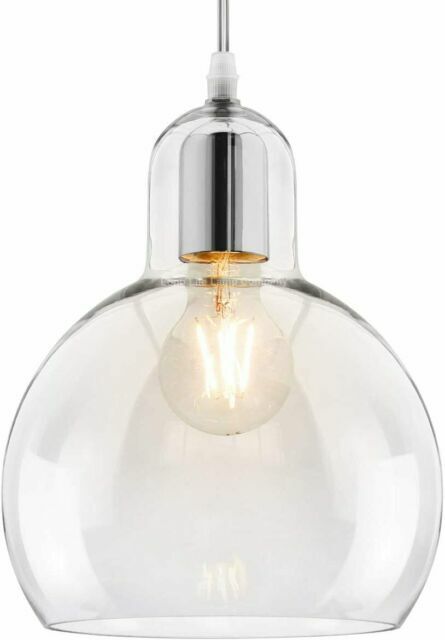 8226 5 Pendul Crystal Glow transparent cu design minimalist, sticlă, 1 x E27 - imagine 1