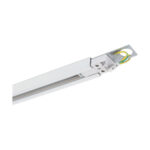 Șina conector pentru spoturi LED, Monofazata ,1 metru, Aluminiu, TRACK 1M , Alb - imagine 3