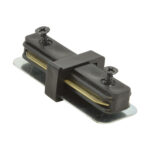 Conector "I" pentru șină de iluminat, unghi 180°, CONNECTOR I, negru