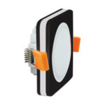 Spot LED încastrabil, pătrat, alb-negru – Iluminat modern și eficient , Goti Led D, Aluminiu/Sticla, 5W - imagine 2