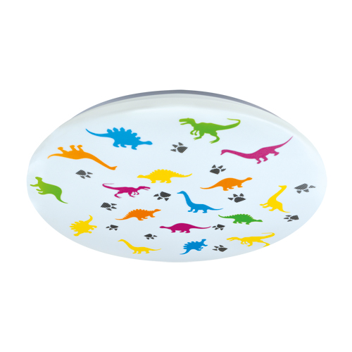 03645 Plafonieră LED pentru camera copiilor – Model cu dinozauri, design vesel și iluminare eficientă , Kidi LED Dino, 20W, Lumină neutră - imagine 1