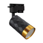 Spot tavan pe șină Negru / Auriu, Aluminiu, MATA TRA, GU10, Black/Gold