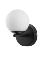 Aplică hol rotundă, Nova Luce Noir , 8 W, Sticlă mată, aluminiu , LED, Alb - imagine 3