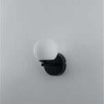 Aplică hol rotundă, Nova Luce Noir , 8 W, Sticlă mată, aluminiu , LED, Alb