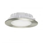 Spot rotund incastrabil pentru tavan , Milton Led C, Aluminiu/Sticla, 12W, Crom Mat, Lumină Caldă - imagine 2