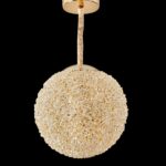 Lustră tip glob cu efect de cristal – lumină caldă și design luxuriant