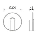 MORIS LED C 6W BLACK NW 04180 - imagine 2
