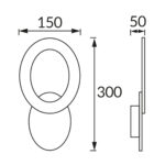 HOP LED C 10W BLACK/WHITE NW 04182 - imagine 2