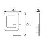 HOP LED D 12W BLACK/WHITE NW 04183 - imagine 2