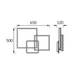 NOLAN LED 3D BLACK 45W NW 04969 - imagine 3